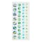 12 Pack: Blue Iridescent Gem Bling Stickers by Recollections™